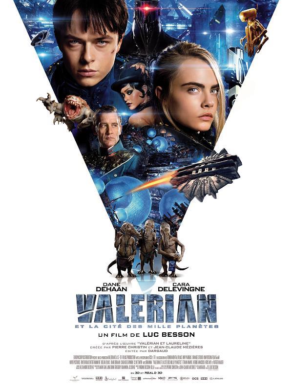 affiche du film Valerian et la Cité des mille Planètes